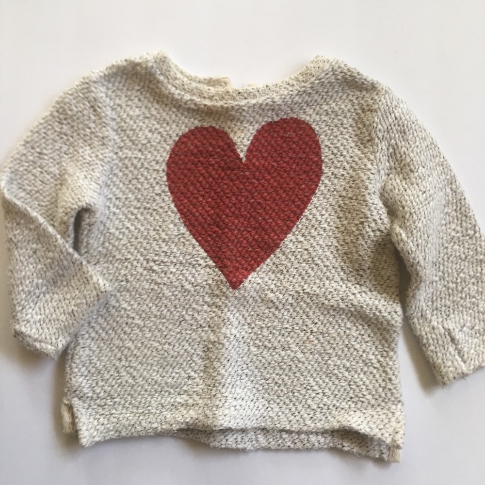 Zara knit sweater heart 2/3